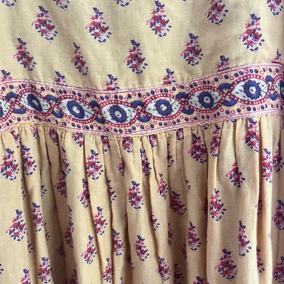 Yellow Ruched Spaghetti Strap Midi Dress - Picture 6 of 7